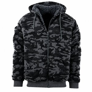 Sweat-shirt à capuche en molleton uni pour homme, 100% coton, respirant, séchage rapide, écologique, coupe classique, décontracté, hiver - Product Image 1