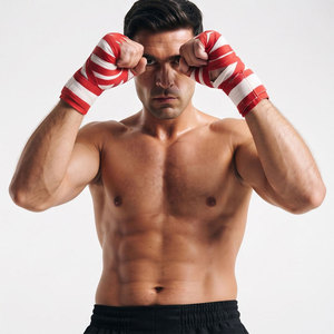 ผ้าพันมือสำหรับชกมวย MMA คิกบ็อกซิ่ง ผ้าพันข้อมือสำหรับศิลปะการต่อสู้ ผ้าพันมือด้านในสำหรับซ้อมมวยไทย สายรัดนิ้วโป้ง - Product Image 4