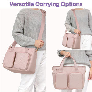 Bolsa de Viaje Oxford Rosa Polvoriento, Bolso Multifuncional con Cierre de Cremallera - Product Image 6
