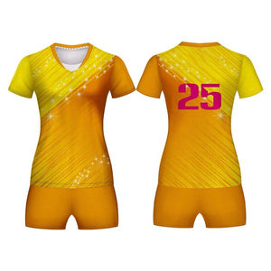 2026 Top Sale Comfortable New Design Volleyball custom color With Shorts Printing Volleyball Uniforms for sale with low price - Product Image 2