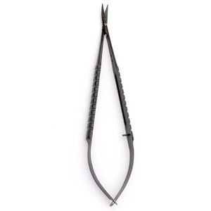 Micro-ciseaux manuels multi-usages en acier inoxydable, couleur noire, outil chirurgical de haute qualité, poignée de microchirurgie - Product Image 1