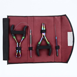 Kit de Herramientas de Acero Inoxidable para Extensiones de Cabello, Alicates para Abrir y Cerrar Microperlas, Gancho para Tirar, Herramienta de Bucle - Product Image 1