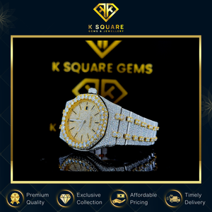 Proveedor Líder en la Venta de Relojes de Cuarzo Moissanite de Acero Inoxidable de Lujo Unisex VVS con Diseño Único Resistente al Agua a Bajo Precio - Product Image 4