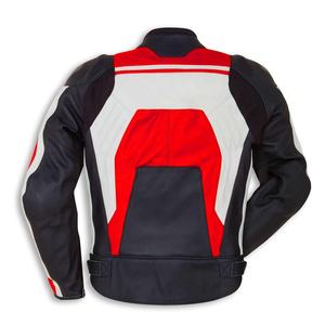 <b>Men's</b> Custom <b>Red</b> Motorcycle <b>Leather</b> <b>Jacket</b> Fashionable Auto Racing Sportswear - Product Image 4