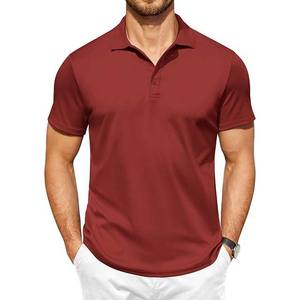 Chemises polo de golf personnalisées pour hommes, manches courtes, vêtements de sport légers et respirants pour hommes - Product Image 3