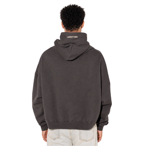 Sweat à capuche lourd personnalisé pour homme, coupe ample avec poche frontale, fournisseur de production de vêtements OEM - Product Image 2