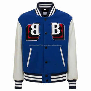 Varsity Jacket Estilo fresco Sobre tamaño Transpirable Logotipo personalizado Servicio OEM Varsity Chaquetas - Product Image 6