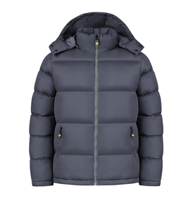 Veste matelassée unisexe en patchwork, coupe ample, imperméable, coupe-vent, écologique, en nylon avec rembourrage en coton, personnalisable, vente en gros OEM - Product Image 1