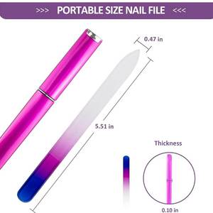 Reusable Nail Filer Professional Nail Shaping And <b>Smoothing</b> <b>Tool</b> Fine Grit Manicure File For Natural Nails Acrylic Nails - Product Image 3
