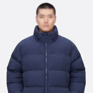 Manteau d'hiver long matelassé pour homme, style doudoune, col rabattable, vente en gros - Product Image 2