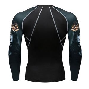 Custom Print UV Clothing Rush Guard Sun Protection Clothing <b>Men</b> <b>Compression</b> Shirt UPF 50 Rashguard <b>Men</b> Rash <b>Vests</b> Rash Guard - Product Image 1