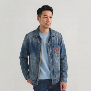 Chaqueta Vaquera para Hombre, Estilo Camarero, Ecológica, Transpirable, Personalizable, a la Moda, Nueva Colección de Invierno, Manga Regular, Estilo Urbano - Product Image 1