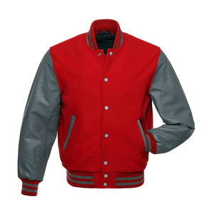 Veste universitaire bomber personnalisée pour homme, de haute qualité, style collégial, coupe courte, col montant, pour l'hiver, par un fabricant OEM - Product Image 1