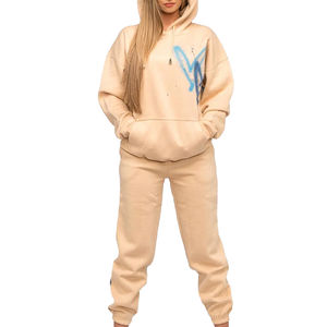 Nuevo Conjunto Deportivo Personalizado para Mujer, Dos Piezas, Estilo Casual, Holgado, Manga Larga, Pantalones Deportivos - Product Image 1