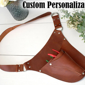 Bolsa de trabajo de cuero para jardinería, cinturón de herramientas profesional de cuero para floristería, correa ajustable, almacenamiento para jardín, marca privada en venta - Product Image 6