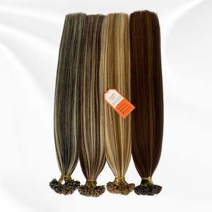 Tendance chaude 100% extensions de cheveux bruts non transformés humains de haute qualité soyeux lisse pointe plate cheveux vierges prix de gros - Product Image 2