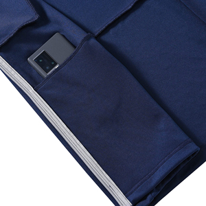 ชุดวอร์มผู้ชาย 2 ชิ้น คอตั้ง แขนยาว มีกระเป๋าข้างสองด้าน เสื้อแจ็คเก็ต กางเกงวอร์ม แฟชั่น สีพื้น - Product Image 4