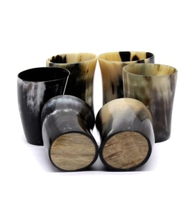 buffalo horn glass Viking cup hand made glass <b>drinkware</b> <b>accessories</b> - Product Image 1
