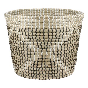 Ensemble de paniers en jonc de mer tressés à la main avec nœud décoratif, collection de paniers de rangement d'une élégance naturelle - Product Image 4