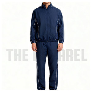 Good Quality Patchwork Nylon Drawstring Tracksuit Set Latest Custom Design Lightweight Fabric Tracksuit Casual Sportswear Set - Product Image 4