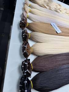Extensiones de Cabello Humano Virgen Vietnamita Genius Weft de Lujo, 100g, Precio al por Mayor, en Todos los Colores, 60 cm - Product Image 3