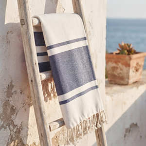 Premium Woven Hammam <b>Towel</b> <b>Lightweight</b> 100% Cotton <b>Beach</b> Wrap Sand Free Fouta Travel Peshtemal Decorative Tassels B2B OEM - Product Image 1