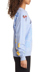 Sweat-shirt graphique oversize décontracté à col rond et manches longues en molleton doux, pull tendance en coton premium pour femme - Product Image 2
