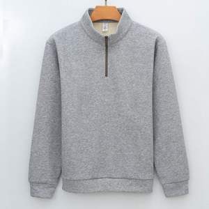<b>Men's</b> Zip-Up Polar <b>Fleece</b> Pullover Sweatshirt-Custom Logo Thick Warm Stand Collar Long Sleeve Casual Outdoor Hiking <b>Top</b> - Product Image 3