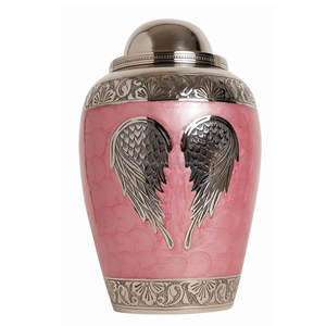 Urne funéraire en laiton de style américain personnalisée en gros, urne commémorative en métal de haute qualité, souvenir funéraire, 10 pouces, écologique - Product Image 5