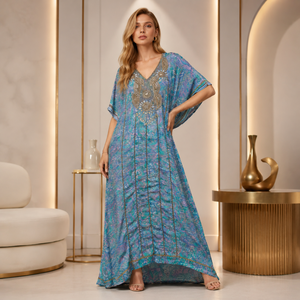 Vestido de Sirena Bordado Moderno de Primera Calidad para Mujer |   Elegante Vestido de Noche Largo para Bodas, Galas y Eventos Especiales - Product Image 3