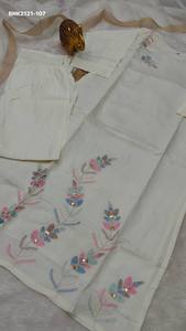 Elegant Look Roman with Zardozi & <b>Bead</b> work Long & Straight Kurti-Elastic Pant-Printed Dupatta Collection Supplier from Surat - Product Image 5