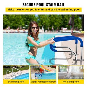 Corrimano per Piscina 32 X 22.5 in Acciaio Inox 304, Ringhiera per Scale da Piscina con Capacità di Carico di 375 Libbre, Accessorio per Scale da Piscina - Product Image 2