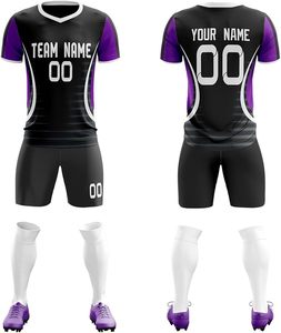 Conjunto de Entrenamiento de Fútbol Personalizado al por Mayor OEM, Tallas Grandes, con Logotipo Impreso en la Parte Delantera, Manga Corta, Secado Rápido, Transpirable, para Academias Deportivas - Product Image 6