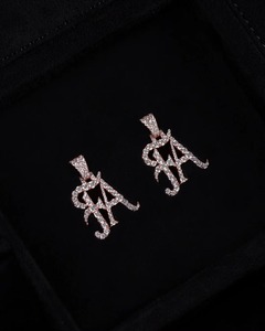 Iced Out Custom VVS Moissanite Cursive letter Custom 925 <b>Silver</b> Hip Hop <b>Pendant</b> Custom <b>Initial</b> Letter Name <b>Pendant</b> For Women's - Product Image 4