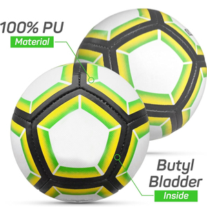 Fluorescent PVC 32-Panel Soccer <b>Football</b> <b>Machine</b> Stitched Soft Touch Durable Cover High Air Training Ball Excellent Logo - Product Image 5
