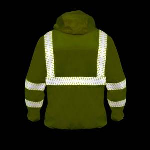 Chaqueta de Seguridad Fluorescente Verde de Alta Visibilidad, Transpirable y Antiestática, con Logotipo Personalizado, Servicio OEM, para Seguridad en la Construcción - Product Image 5