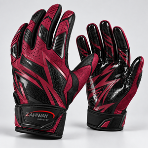 Gants de football américain pour sports de plein air, en PU respirant, antidérapants, avec sangle de poignet réglable, utilisables en toutes saisons - Product Image 3