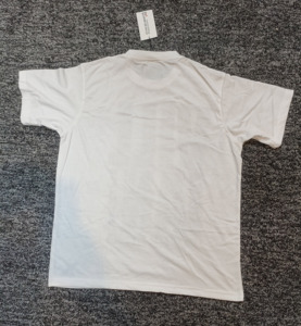 <b>Men's</b> White Short Sleeve O-Neck Solid T-<b>Shirt</b> Regular Fit Casual Jersey Cotton Plain Dyed Knitted 100% Cotton - Product Image 2