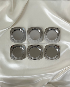 Posavasos Modernos de Acero Inoxidable, Forma Cuadrada, Logotipo Personalizado, Uso en la Cocina, Alta Calidad - Product Image 2