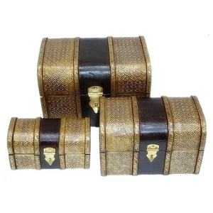 Produit de haute qualité fait à la main boîtes décoratives pour la maison coffre au trésor en bois artisanat article cadeau boîte en bois vente chaude - Product Image 2