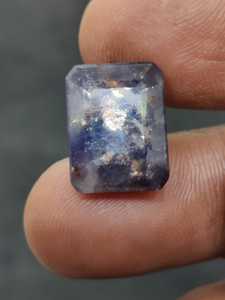 Iolite naturelle à facettes, pierre précieuse de sunstone rouge sang, qualité supérieure pour la fabrication de bijoux, pierre d'iolite en vrac - Product Image 2