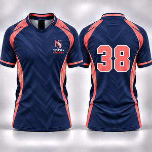 Conjunto de Camiseta de Fútbol Personalizada 100% Poliéster Ecológico Antibacterial con Diseño Personalizado de Secado Rápido Transpirable Unisex de Manga Corta - Product Image 3