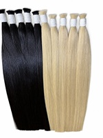 Extensions de cheveux humains Remy vietnamiens de qualité supérieure, lisses et soyeux, blonds, en vrac, vente en gros et au détail