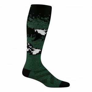 Men's Customized Merino Wool Spandex/Polyester Anti-Bacterial Digital Print <b>Socks</b> Cozy Warm Breathable Crew <b>Moisture</b> Wicking - Product Image 4