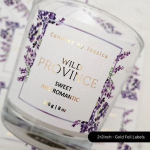 พิมพ์ฉลากเทียนแบบกำหนดเอง ฉลากขวดเทียนไวนิลกันน้ำ ฉลากบรรจุภัณฑ์เครื่องสำอาง สติกเกอร์ม้วนแบบมีกาว - Product Image 6