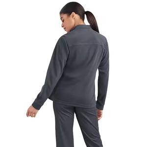 Blouse médicale à manches longues pour homme avec logo personnalisé, de haute qualité, fermeture éclair sur le devant, extensible, uniforme d'hôpital pour homme - Product Image 3
