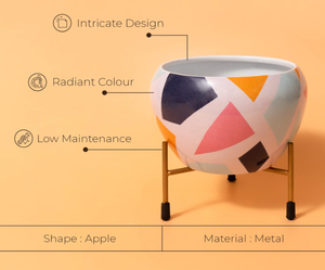 Support de plante décoratif en métal, jardinière durable, sans rouille, pour l'intérieur et l'extérieur, décoration de la maison - Product Image 4