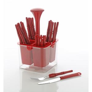 Juego de cubiertos de acero inoxidable moderno Utensilios de cubiertos duraderos con bordes lisos para hoteles Restaurantes Cocina y comedor de fiesta - Product Image 2