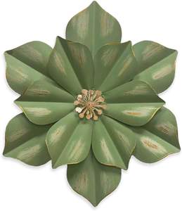 Décoration murale en métal avec motif floral moderne, 10 pouces, décoration murale pour la maison - Product Image 3