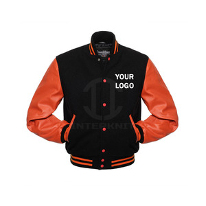 Veste de baseball universitaire pour hommes, en cuir véritable, à capuche, imperméable, avec lettrage, dernier design, personnalisable, vente en gros - Product Image 4
